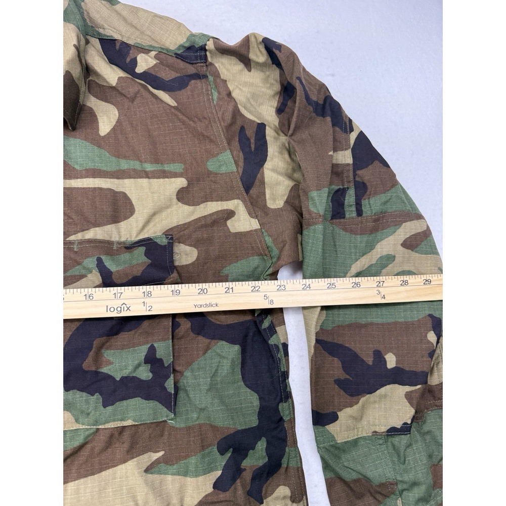 NWT US Military Woodland BDU Combat Shirt Large-Regular Ripstop Jacket - Picture 5 of 6